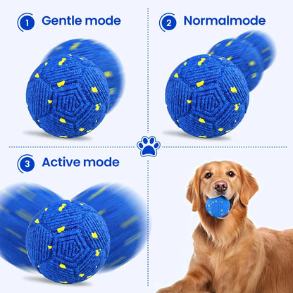 Smart Interactive Dog Toy 8Cm Automatic Moving Bouncing Rotating IPX7 Waterproof E-TPU Active Rolling Ball for Medium Large Dogs